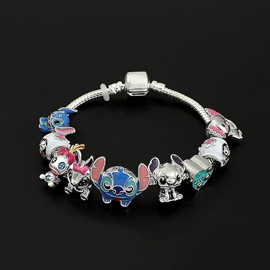 Pulsera familiar con 9 charms