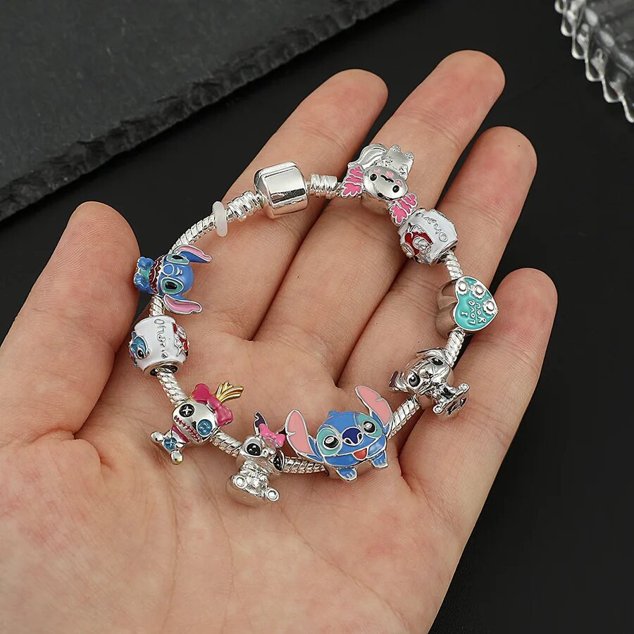 Pulsera familiar con 9 charms